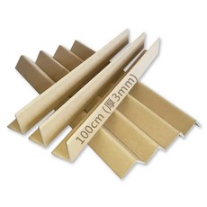 加厚牛皮紙板邊角防護條 - 家具牆角防撞保護, 厚3mm, 2個