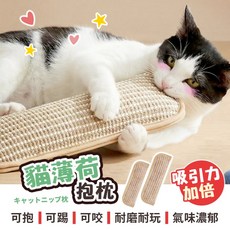 貓薄荷抱枕, 卡其 中號, 1個