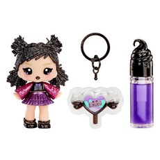 정품++ Yummiland 립글로스 인형: 사워 스위티 - 블레이크 리코리스에는 DIY + 탈착식 열쇠고리 포함 화장품 놀이 수집품 이상, YummilAND & 립글로스 인형: 사워 스위티 -