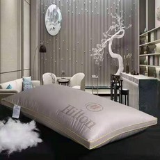 깃털 벨벳 베개솜 학생용 싱글 베개 5성급 힐튼 호텔 스타일 베개 제조사 재고 도매, 양면 핫스톤 베개-회색, 48X74cm 800그램(중간 높이 베개)