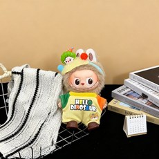 미니 10cm 더몬스터즈 인형 4세대 내마음속의 비밀 번호 시리즈 인형호환 인형옷 인형제외, 4세대 미니 독점  인형 포함 제외, 모자+점프슈트 세트, 1개