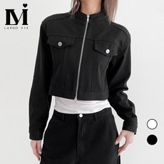 라르고비에 트윌 투웨이 크롭 자켓 데일리 포켓 숏 아우터