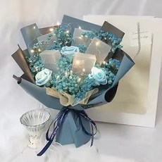 精選盒子乾燥玫瑰花束：送男友/老公/閨蜜/老爸畢業禮物首選, 1個, 10A款,常規煙盒（男士煙）