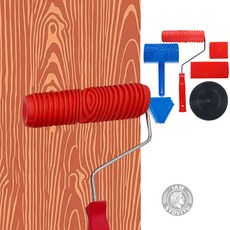 나무결 나무 무늬 패턴 페인팅 로라 브러쉬 롤러 셋트, 1세트
