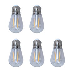 21세기트랜드 별빛 LED 에디슨 줄전구 추가전구, 3.7V 구형 추가전구 5개1세트, 1개