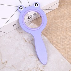 櫻桃威利 台灣現貨 兒童卡通放大鏡 7款探索自然戶外玩具 木製 研究動植物 趣味益智, 紫色, 1個