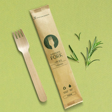 포장지왕 개별포장 나무포크 140mm, 300개입