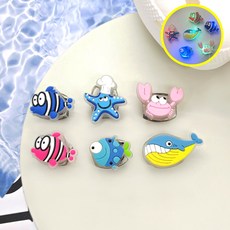 비츠톡톡 LED 물고기 고래 꽃게 불가사리 파츠 6개세트