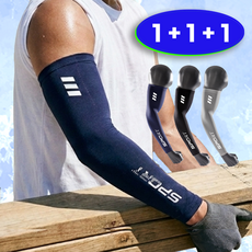 누베크 남자 무지 쿨토시 팔토시 자외선차단 대형 빅사이즈, 3세트, 혼합