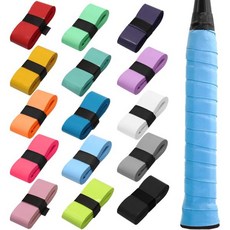 테니스 그립 테이프 라켓 손잡이 오버그립 조르페터 미끄럼 방지 땀 흡수력이 뛰어난 프리컷 PU 테니스/배드민턴/피클볼/스쿼시용 편안한, Multicolor-15pcs, 15