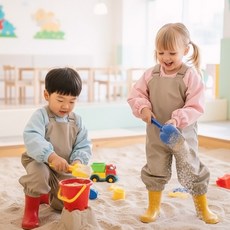 데이키즈 아기 유아 전신 미술가운 방수 체험복 문센 촉감놀이 갯벌체험옷