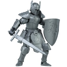 라푸유 흑기사 중세기 병사2.0 구체관절피규어 자유롭게 움직이는 캐릭터 구체관절인형 액션피규어 중세기시리즈 액션피겨, 1개, 그레이, 148mm