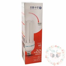 옥이드림 삼파장 형광램프 55W 삼파장조명 소켓전구 펜던트전구, 1
