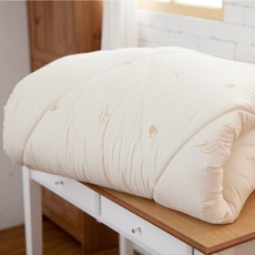 輕盈透氣羽絨被，保暖舒適，簡約設計，易於清潔，提升睡眠品質, 澳洲美麗諾小羔羊毛【加購／隨機厚被套】