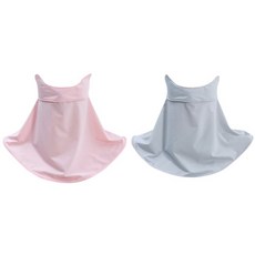 防紫外線高爾夫女士夏季自行車登山運動面罩, 1.粉色+灰色