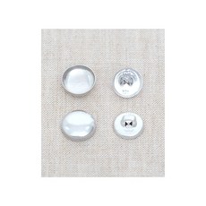 퀼트스타 알루미늄 리필용 싸게단추_13mm, 50개, 실버