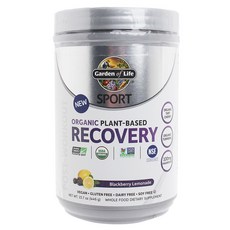 Garden of Life Recovery運動植物性膳食補充粉 黑莓檸檬口味, 446g, 1個