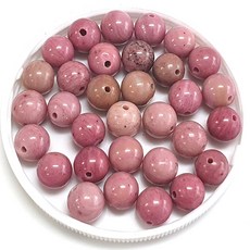 ALL 원석알 6mm 일반C 팔찌원석 한팩 34알, 로도나이트, 1개