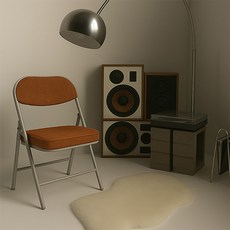 16피스 FZD 1+1 접이식 코듀레이 패브릭 폴딩 접이식 의자 카페의자 식탁의자, 브릭 1+1, 1세트