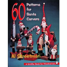 (영문도서) 60 Patterns for Santa Carvers Paperback, Schiffer Craft, English, 9780887409967