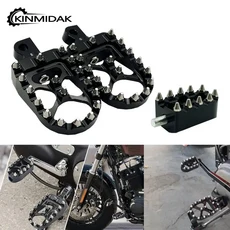 MX Foot Pegs 오토바이 기어 시프트 브레이크 페달 Harley Dyna Fatboy Sportster 883 Stet Bob Bobber Chopper 용 발가락 시프터, Black Set