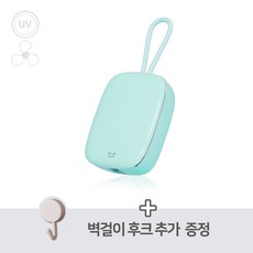 소소147 휴대용 무선 칫솔살균기 UVC 바람 건조 DG-ST01, 02. 민트(단품)