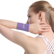 VEGA 스포츠 쿨링 손목밴드 아이스 타올형 땀흡수 운동 손목보호대 여름용, S, 퍼플