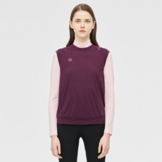 링스골프 링스 여성 등판 배색 티 베스트 L21C1SV156_VO