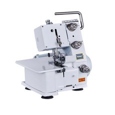 可開發票威剋WIKI鎖邊機 家用三綫四綫電動臺式拷邊 機便攜碼邊機居家縫紉 經久耐用 品質保證, 1個, 白色三線帶LED燈