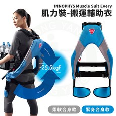 INNOPHYS Muscle Suit Every 外骨骼肌力裝 搬運輔助衣 減輕腰部負擔 提升工作效率, 1個, SOFT 柔軟款,M-L（建議身高 160-185cm）