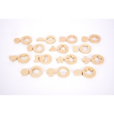 [코모션] 틱잇 인사이드 아웃사이드 나무 모양 블록, 1개