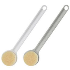 바디 브러쉬 장모 등밀이 부드러운 목욕 브러쉬 샤워 제거 각질 청소 용품 피부, 화이트