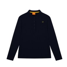 루이까스텔 여자 C/R SPAN 볼륨자수 요꼬에리 티셔츠_3LCTS993N