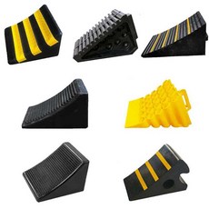 고임목 대형차 손잡이있는 화물차 덤프 주차보조-고무 스토퍼, 1개, 27.5x31x26CM고무마개