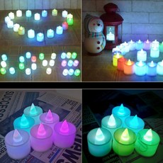 썸데이몰 칼라 LED 캔들 손수제작캔들