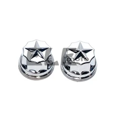 호환 림휠용 전기 도금 특수 캡 장식 커버 직경 60mm 110cc 미니바이크 ATV 쿼드 고 카트 2 개
