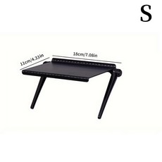 1PC 컴퓨터 TV 화면 스토리지 랙 무선 라우터 셋톱 박스 천공 브래킷 없음 신성한 도구, 02 Small 18x11cm
