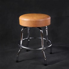 연주용 원형 스툴 의자 학원 키보드 기타용 발받침 크롬 스탠딩의자, B형 52cm, 1개