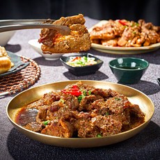 한식온도 직화초벌 단짠 돼지갈비 1kg, 1개