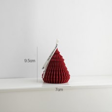 摺紙聖誕樹香薰蠟燭禮品ins高顏值喬遷生日求婚紀念日實用伴手禮, 1個, 圣诞红（北国雪松）