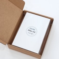 띤또레또 300g 캘리그라피 종이 무지엽서 캘리엽서, 4x6, 75매