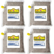 오뚜기 오쉐프 흑임자갈릭드레싱 1KG 샐러드 소스 대용량 업소용, 4개