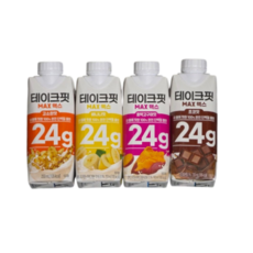 [공식] 테이크핏 맥스 초코 고소한 바나나 호박고구마맛 단백질 음료 혼합구성, 20개, 250ml