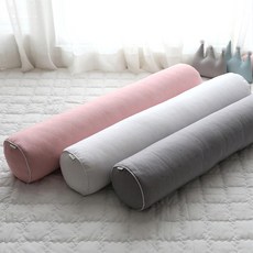 동광 스토리 솔리드 인견 원형 롱 쿠션커버 바디필로우 커버(솜별도), 솔리드 화이트