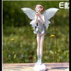 仙女公仔 夢幻翅膀裝飾擺件, 花仙子天使擺件創意隔板時尚可愛吊腳娃娃擺設