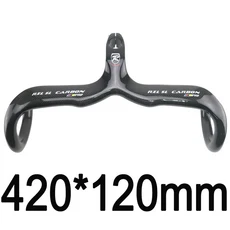 자전거 RXL SL 핸들바 로드 카본 통합 핸들바 스템 블랙 28.6mm 드롭 UD, 420X120, 1개