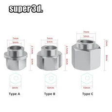 5/10pc 3D 프린터 Openbuilds 편심 스페이서 V 휠 편심 컬럼 절연 나사 너트 V-슬롯 보어 5MM DIY 부품, 02 10pcs, 02 Type B