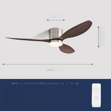 천장형 저소음 리모컨 거실 무소음 실링팬 조명 선풍기, 있음 샌드 니켈 월넛 42 106cm, 기본 색상