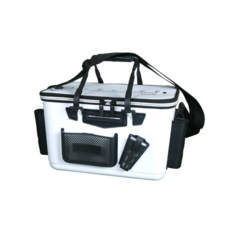 멀티 수납 밑밥통 40cm 두레박 살림통 미끼통 낚시대 거치 크릴바구니 하드타입 고급형, 멀티수납(화이트)