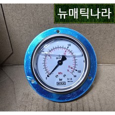 [ WIKA ] 213.53 EN837-1 63파이 160kg BD형 판넬형 오일 충만식 압력 게이지 PT 1/4 유압 160kgf/cm² 160bar 압력계 위카 비카 60파이
